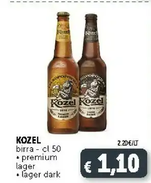 Deco Supermercati Kozel Birra Premium offerta