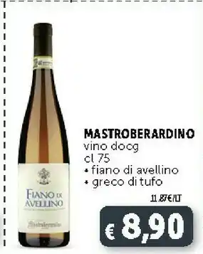 Deco Supermercati Mastroberardino Vino DOCG Fiano Di Avellino offerta