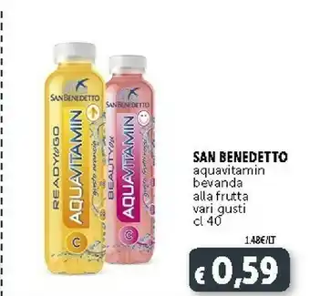 Deco Supermercati San Benedetto San Benedetto - Beautyou Aquavitamin Gusto Frutti Rossi 400 g(ml) offerta