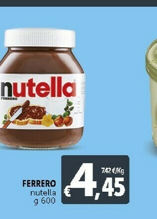 Deco Supermercati Ferrero Nutella offerta