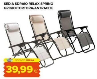 SEDIA SDRAIO RELAX SPRING GRIGIO/TORTORA/ANTRACITE