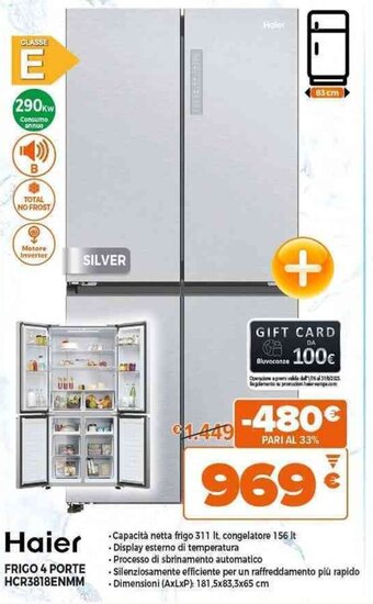 Expert Haier FRIGO 4 PORTE HCR3818ENMM offerta