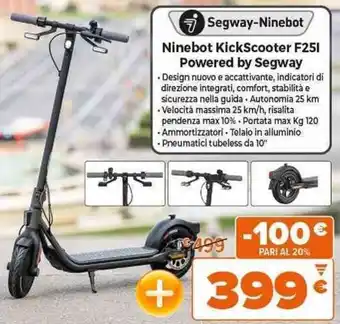 Expert Segway-Ninebot Ninebot KickScooter F251 Powered by Segway offerta