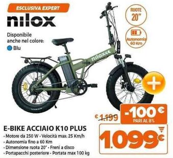 nilox E-BIKE ACCIAIO K10 PLUS