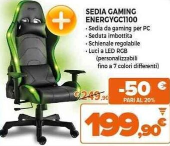Expert acer SEDIA GAMING ENERGYGC1100 offerta
