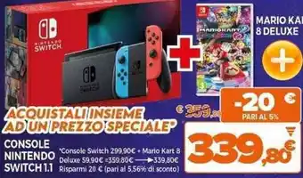 Expert CONSOLE NINTENDO SWITCH 1.1 y MARIO KART 8 DELUXE offerta