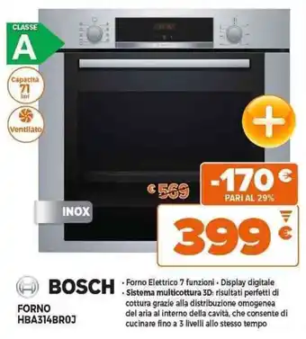 Expert BOSCH FORNO HBA314BROJ offerta