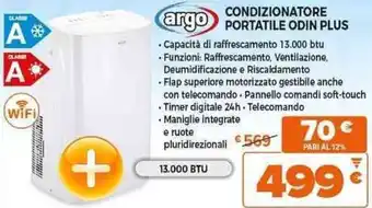 Expert argo PORTATILE ODIN PLUS offerta