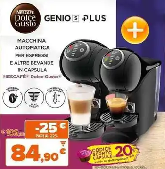 Expert NESCAFÉ Dolce Gusto® MACCHINA AUTOMATICA offerta