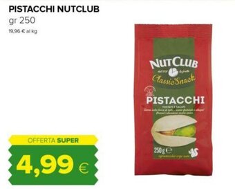 Oasi PISTACCHI NUTCLUB gr 250 offerta