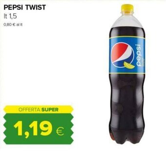 Oasi PEPSI TWIST lt 1,5 offerta