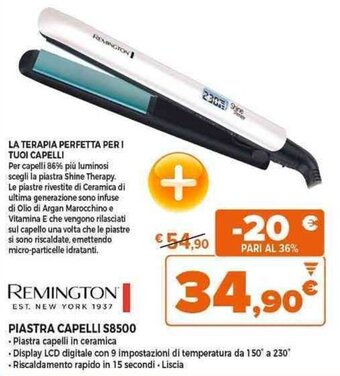 Expert REMINGTON PIASTRA CAPELLI S8500 offerta