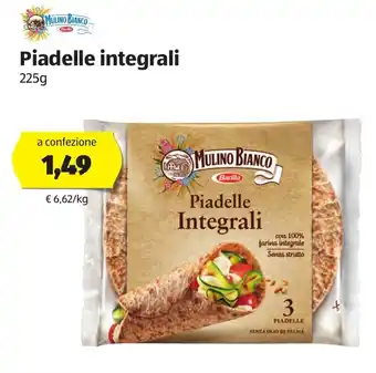ALDI Mulino Bianco Piadelle integrali 225g offerta