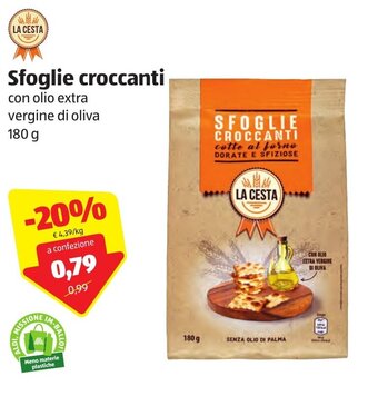 ALDI La Cesta Sfoglie croccanti 180g offerta