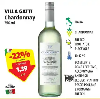 ALDI Villa Gatti Chardonnay 750ml offerta