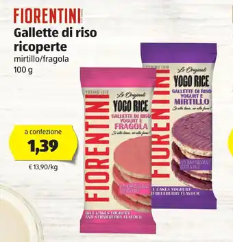 ALDI Fiorentini Gallette di riso ricoperte 100g offerta