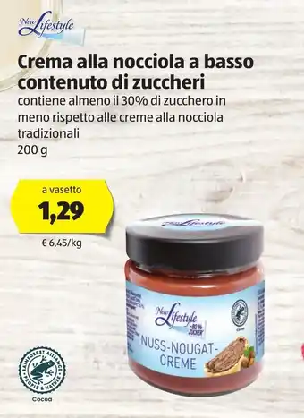 New Liftestyle Crema alla nocciola a basso contenuto di zuccheri 200g