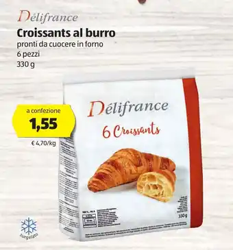 ALDI Délifrance Croissants al burro 330g offerta