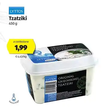 ALDI Lyttos Tzatziki 450g offerta