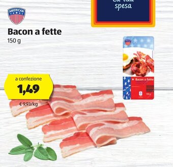 ALDI American Bacon a fette 150g offerta