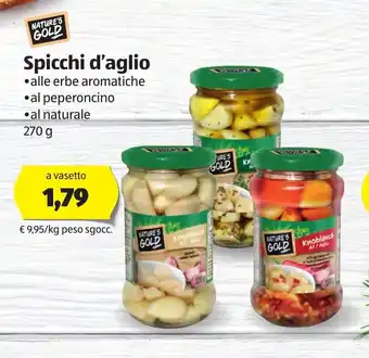 ALDI Nature's Gold Spicchi d'aglio 270g offerta