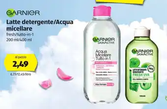ALDI Garnier Latte detergente/Acqua micellare 200ml/400ml offerta