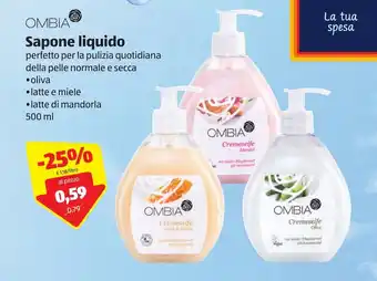 ALDI Ombia Sapone liquido 500ml offerta