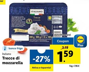 Lidl Italiamo Trecce di mozzarella offerta