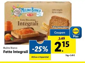 Lidl Mulino Bianco Fette integrali offerta