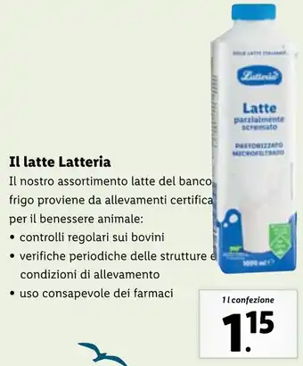 Lidl Il latte Latteria 11 confezione offerta
