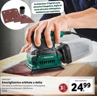 Lidl PARKSIDEⓇ Smerigliatrice orbitale a delta offerta