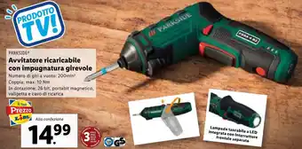 Lidl PARKSIDEⓇ Avvitatore ricaricabile con impugnatura girevole offerta