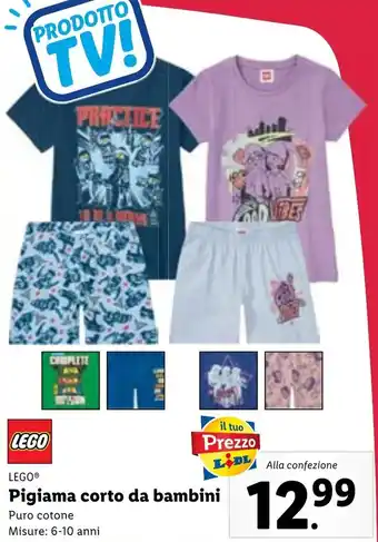 Lidl LEGO® Pigiama corto da bambini offerta