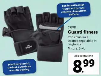 CRIVIT Guanti fitness Misure: S-XL