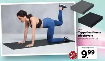 Lidl CRIVIT Tappetino fitness pieghevole Dimensioni: 173 x 61 cm offerta