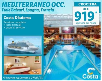 Lidl MEDITERRANEO OCC. Isole Baleari, Spagna, Francia offerta