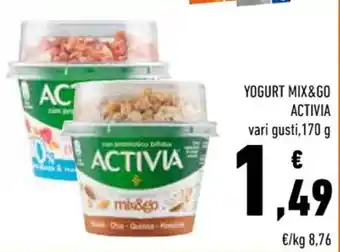 Conad YOGURT MIX&GO ACTIVIA vari gusti, 170 g offerta