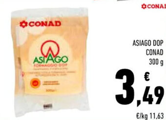 Conad ASIAGO DOP CONAD 300 g offerta