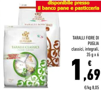 Conad TARALLI FIORE DI PUGLIA classici, integrali, 35 g x 6 offerta
