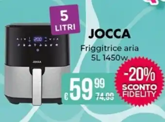 Portobello JOCCA Friggitrice aria 5L 1450W offerta