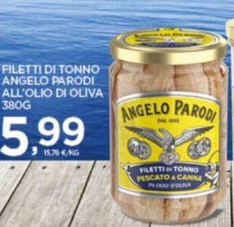 Interspar FILETTI DI TONNO ANGELO PARODI ALL'OLIO DI OLIVA 380G offerta