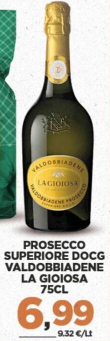 Interspar PROSECCO SUPERIORE DOCG VALDOBBIADENE LA GIOIOSA 75CL offerta