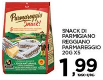 Interspar SNACK DI PARMIGIANO REGGIANO PARMAREGGIO 20G X5 offerta