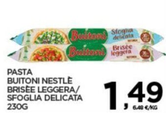 Interspar PASTA BUITONI NESTLE BRISEE LEGGERA/ SFOGLIA DELICATA 230G offerta