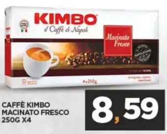 Interspar CAFFÈ KIMBO MACINATO FRESCO 250G X4 offerta