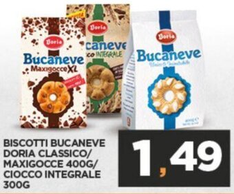 BISCOTTI BUCANEVE DORIA CLASSICO/ MAXIGOCCE 400G/ CIOCCO INTEGRALE 300G