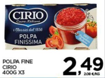 Interspar POLPA FINE CIRIO 400G X3 offerta