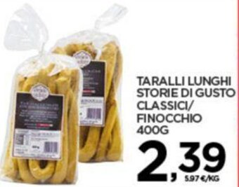 TARALLI LUNGHI STORIE DI GUSTO CLASSICI/ FINOCCHIO 400G