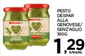 Interspar PESTO DESPAR ALLA GENOVESE/ SENZ'AGLIO 190G offerta