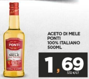 Interspar ACETO DI MELE PONTI 100% ITALIANO 500ML offerta